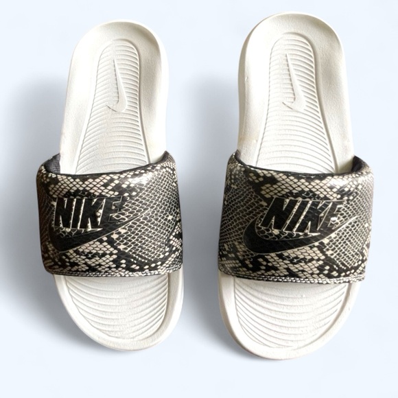 Nike Shoes - NIKE Animal Print Slides • Size 9 • Women